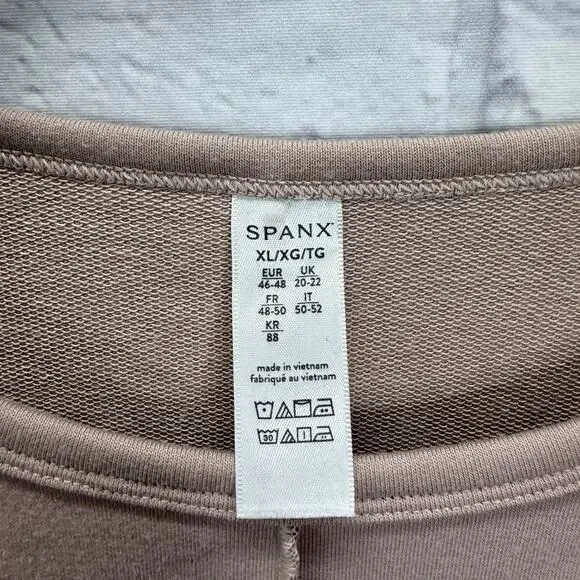 Spanx Womens Perfect Length 3/4 Dolman Sleeve Top Size XL Blush Pink - Picture 3 of 5